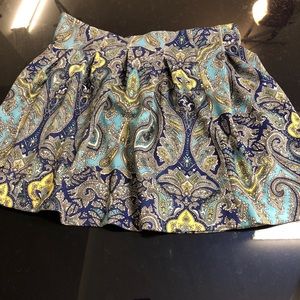 Paisley print skirt
